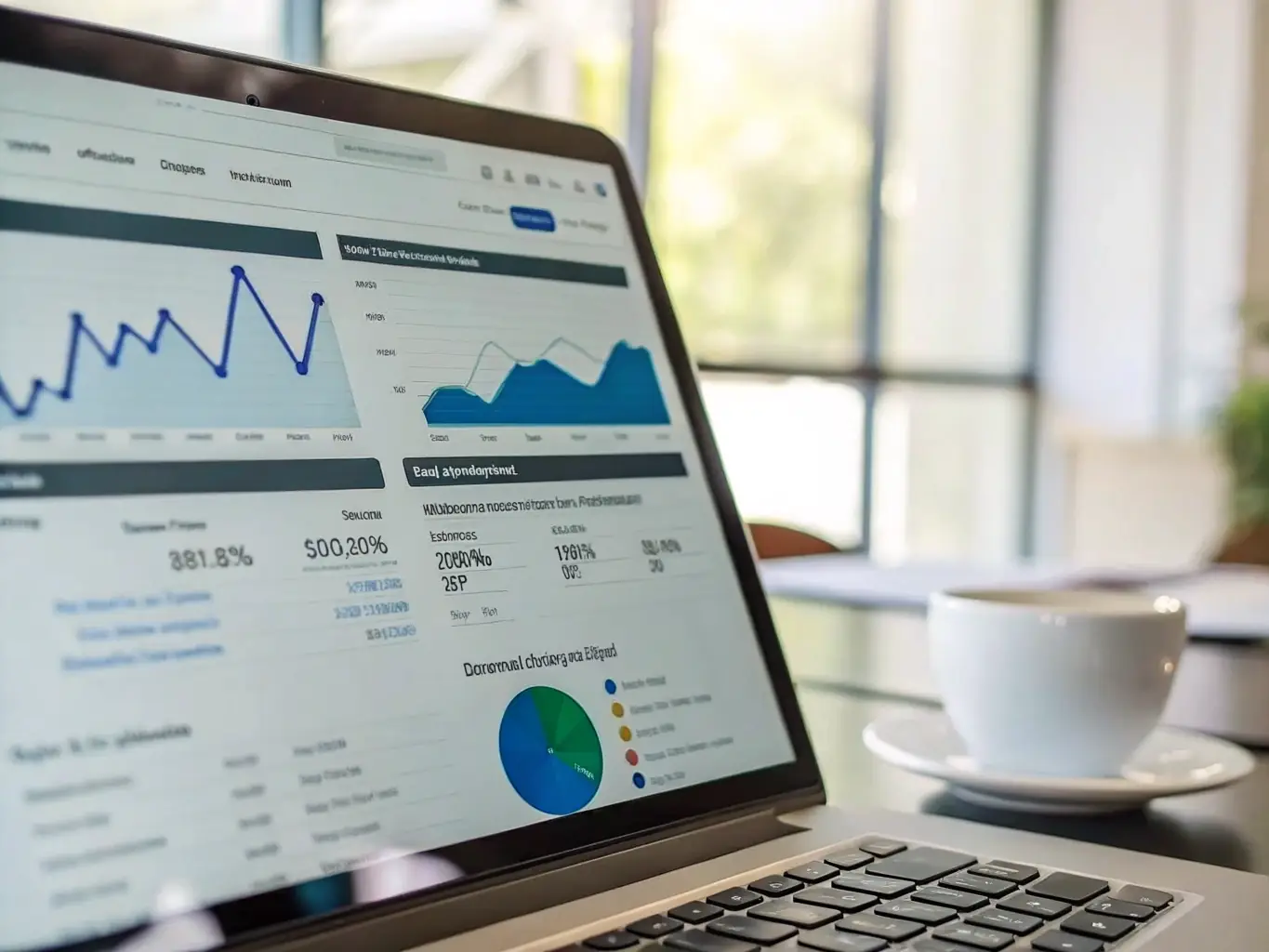 An image depicting a website dashboard with various SEO settings and analytics displayed, highlighting the platform's SEO capabilities.