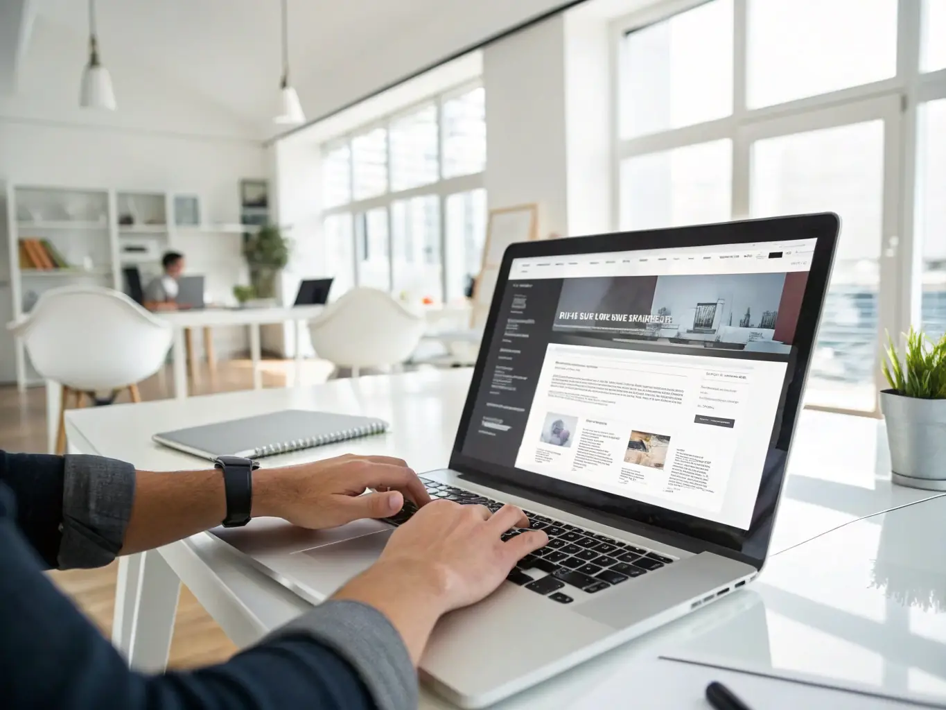 A user-friendly interface showing a website preview with clear 'Activate' and 'Launch' buttons, emphasizing the ease of going live.